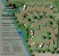 De plattegrond van ons camperpark